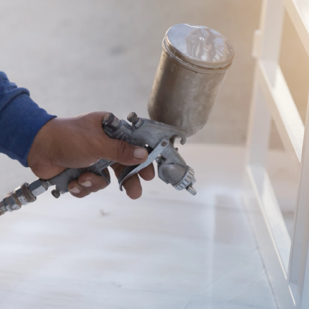 Lackeringsspruta används för att lackera aluminium